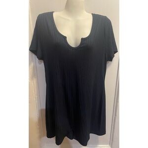 SHEIN Black stretch shorts romper 2X